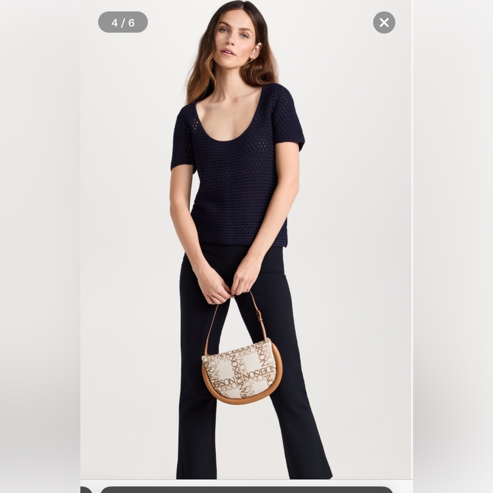 Vince navy cropped flare pants size medium SOLD